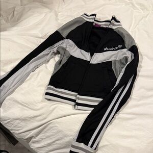 Black and Gray Women's Jacket- Luxirie by LRG small